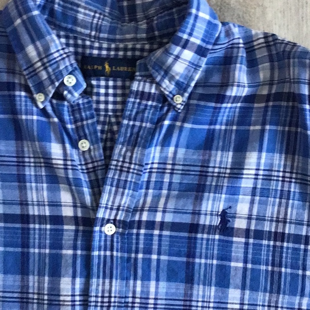 Ralph Lauren Blue Plaid Shirt
